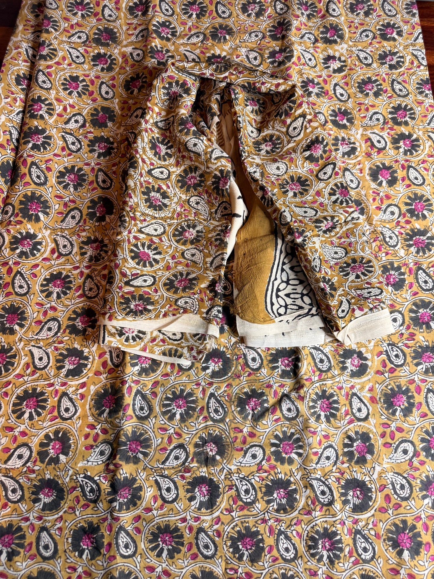Handblock Kalamkari Cotton Suit Set