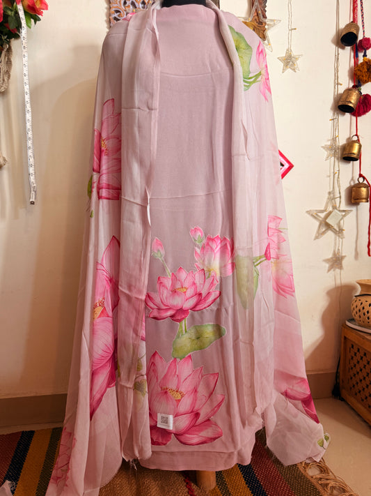 Georgette Patch Work Full Suit