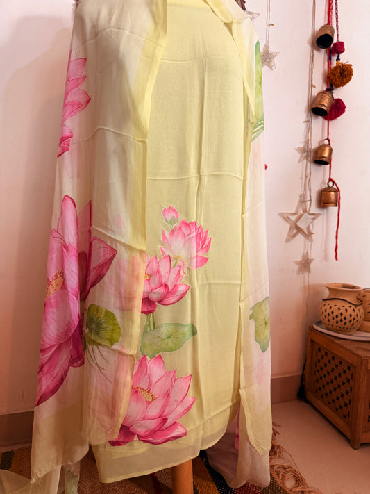 Georgette Patch Work Full Suit