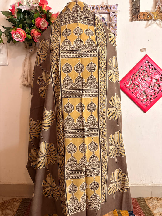 Taj Cotton Ajrakh Kurta Fabric