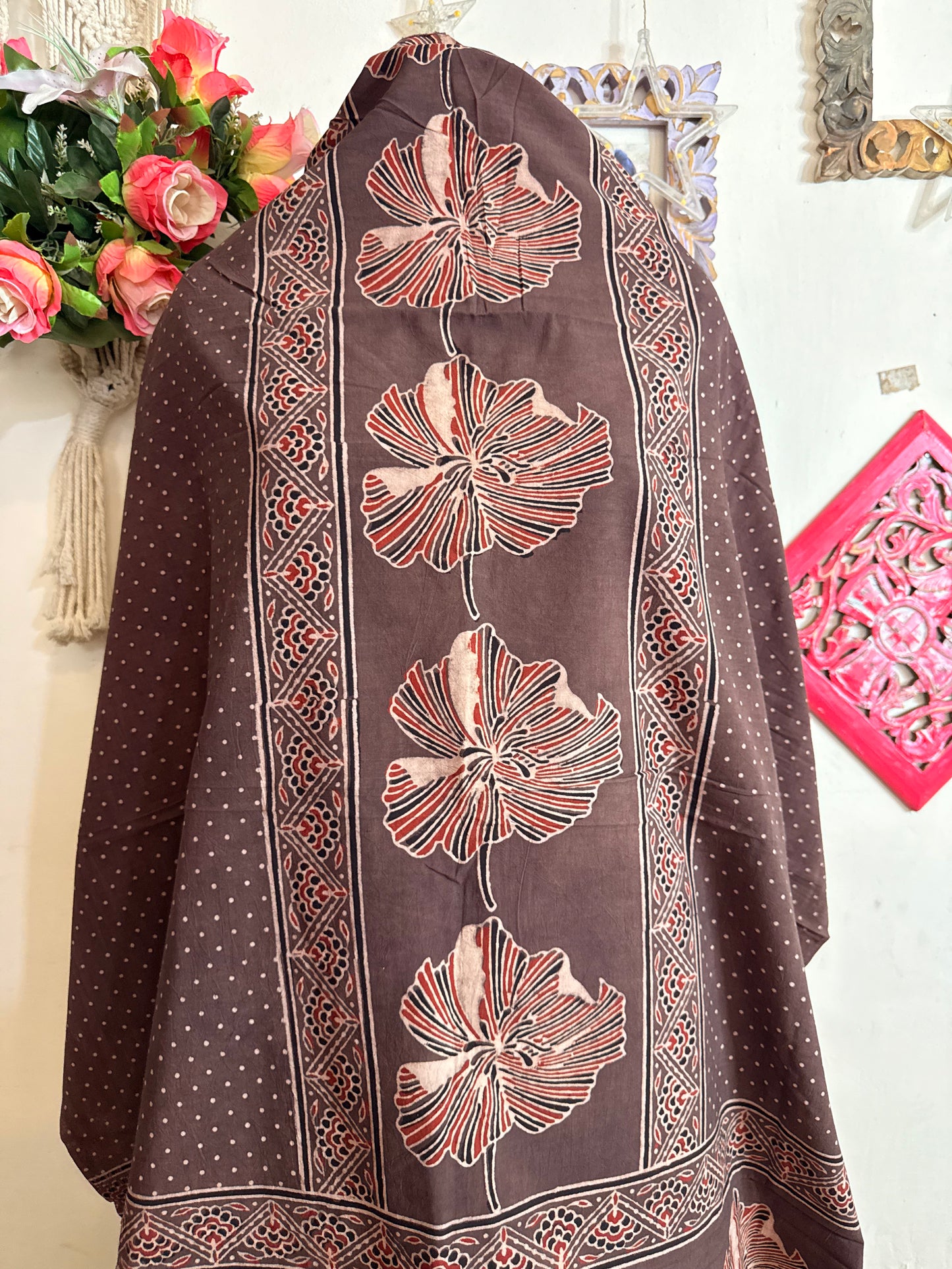 Taj Cotton Ajrakh Kurta Fabric