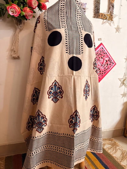 Taj Cotton Ajrakh Kurta Fabric