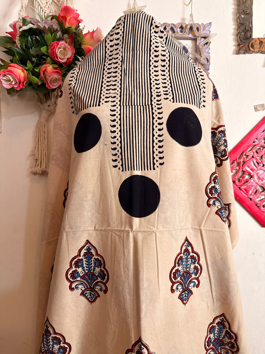 Taj Cotton Ajrakh Kurta Fabric