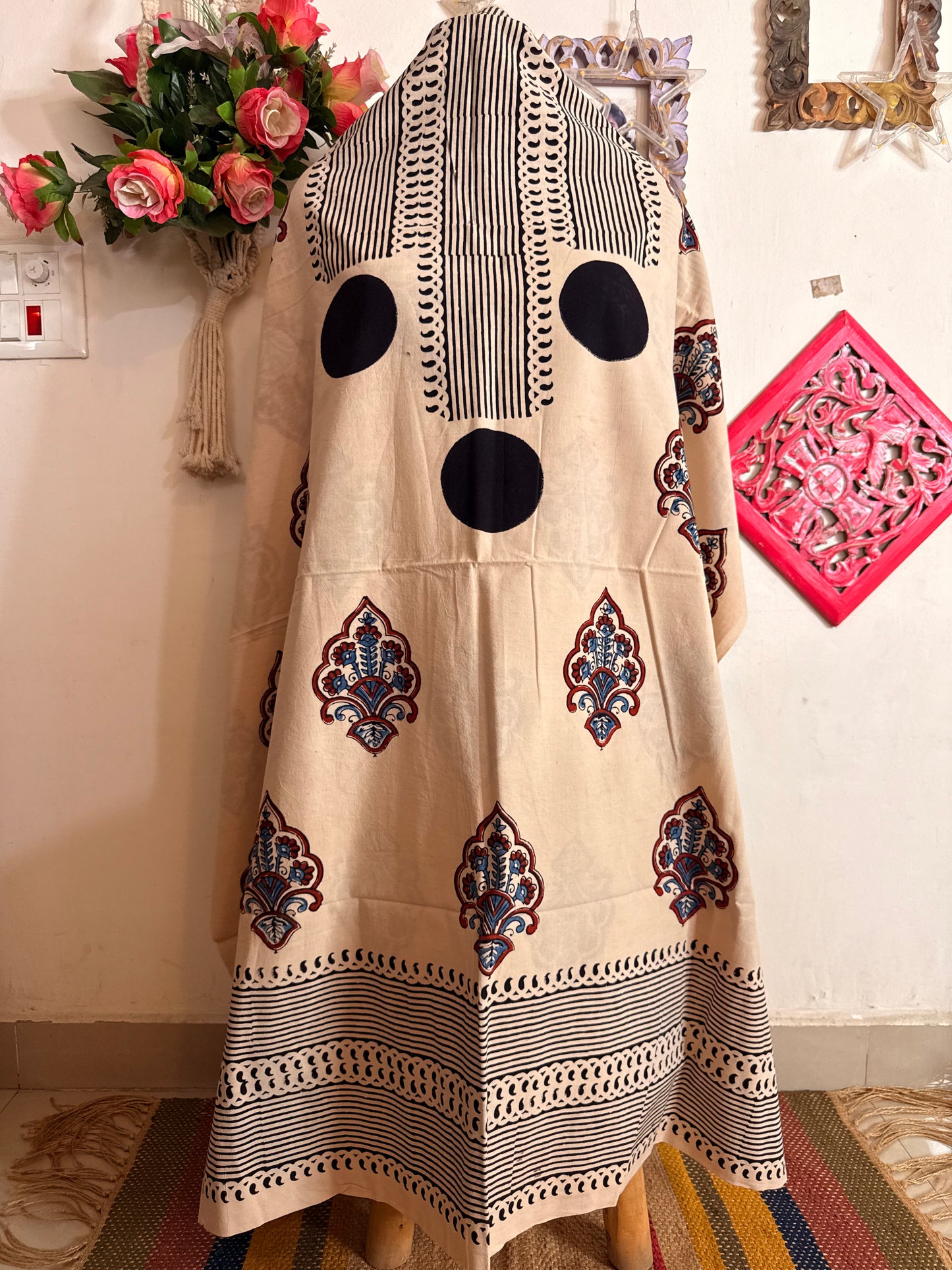Taj Cotton Ajrakh Kurta Fabric