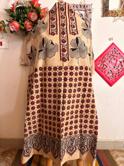Taj Cotton Ajrakh Kurta Fabric – 2.5 Meter