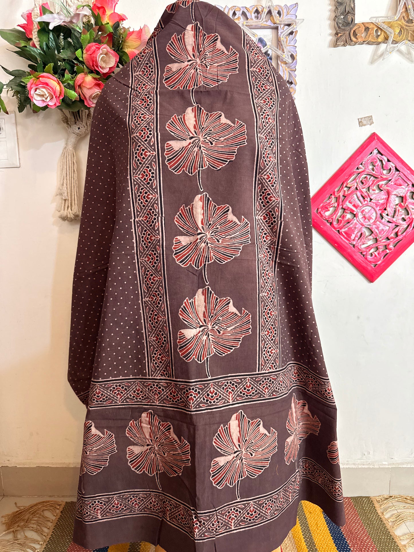 Taj Cotton Ajrakh Kurta Fabric