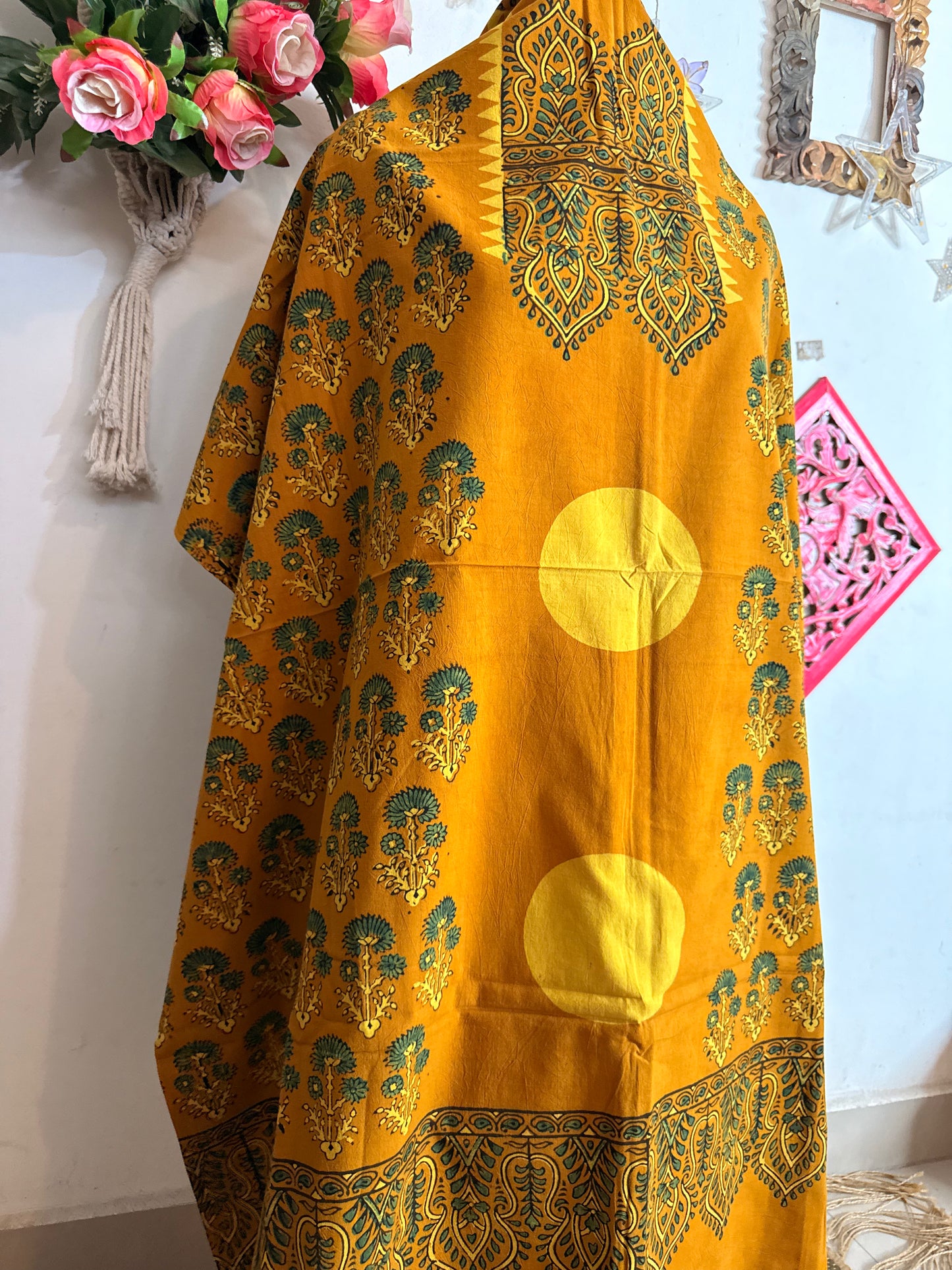 Taj Cotton Ajrakh Kurta Fabric