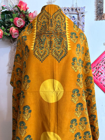 Taj Cotton Ajrakh Kurta Fabric