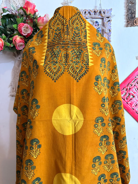 Taj Cotton Ajrakh Kurta Fabric