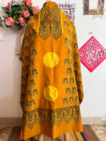 Taj Cotton Ajrakh Kurta Fabric