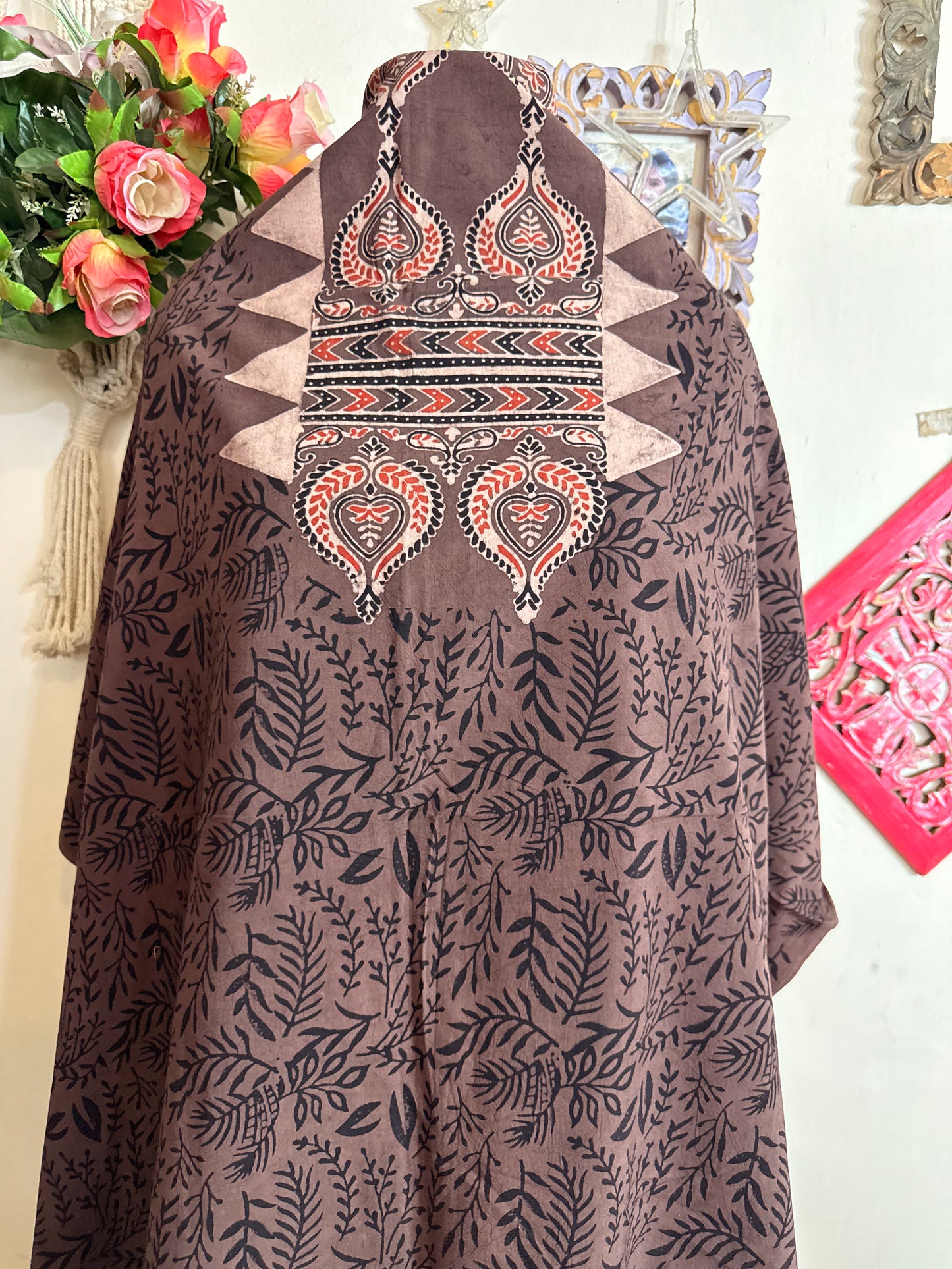 Taj Cotton Ajrakh Kurta Fabric