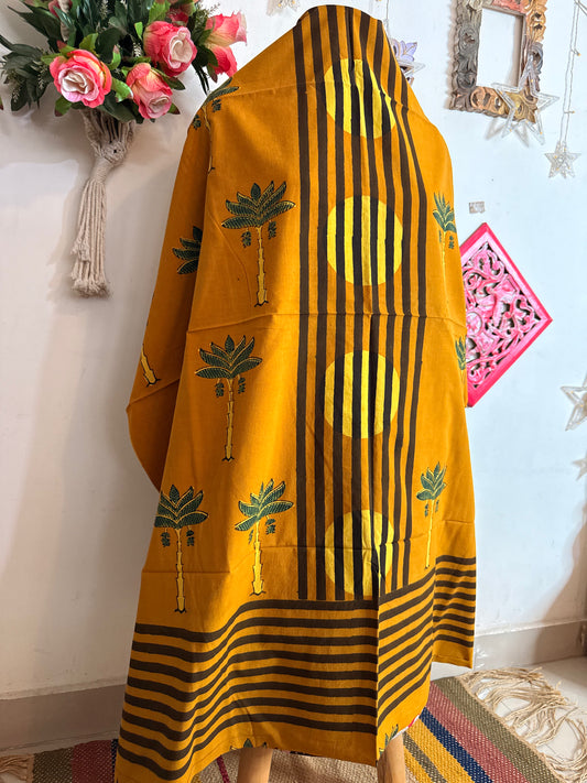 Taj Cotton Ajrakh Kurta Fabric
