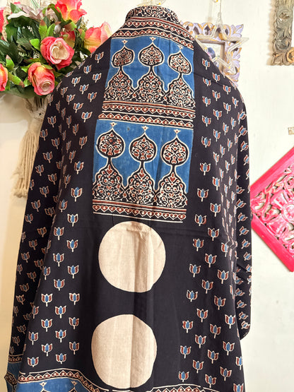 Taj Cotton Ajrakh Kurta Fabric