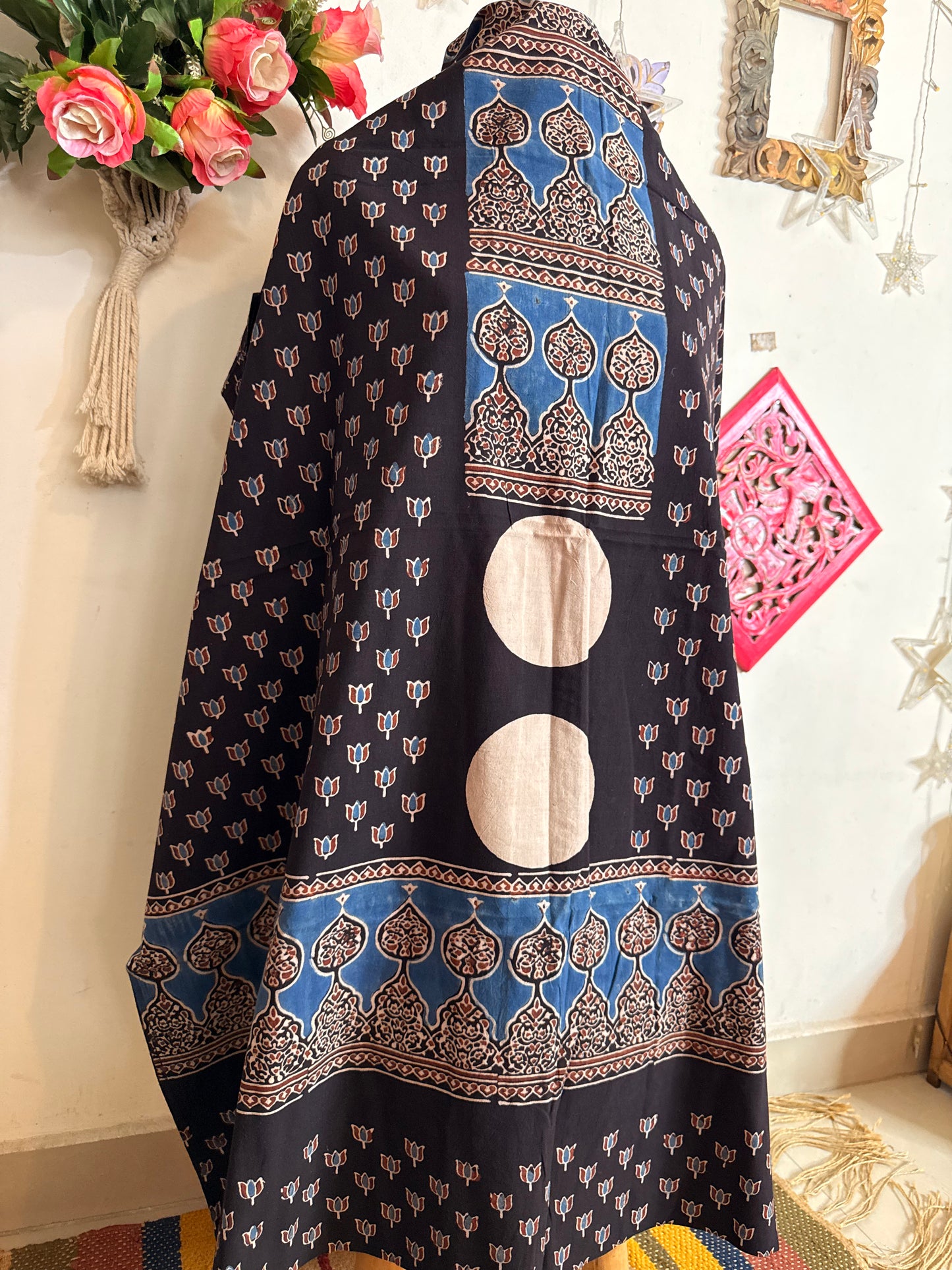 Taj Cotton Ajrakh Kurta Fabric
