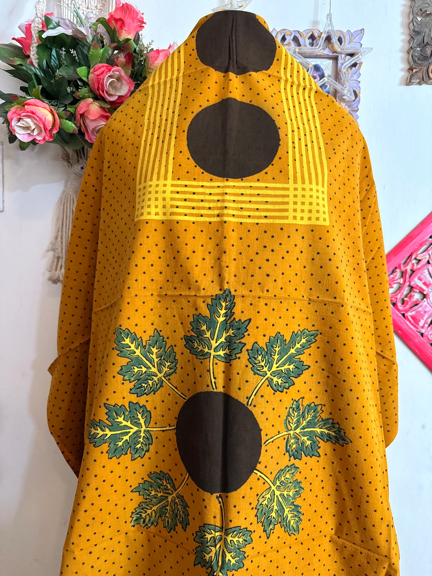 Taj Cotton Ajrakh Kurta Fabric