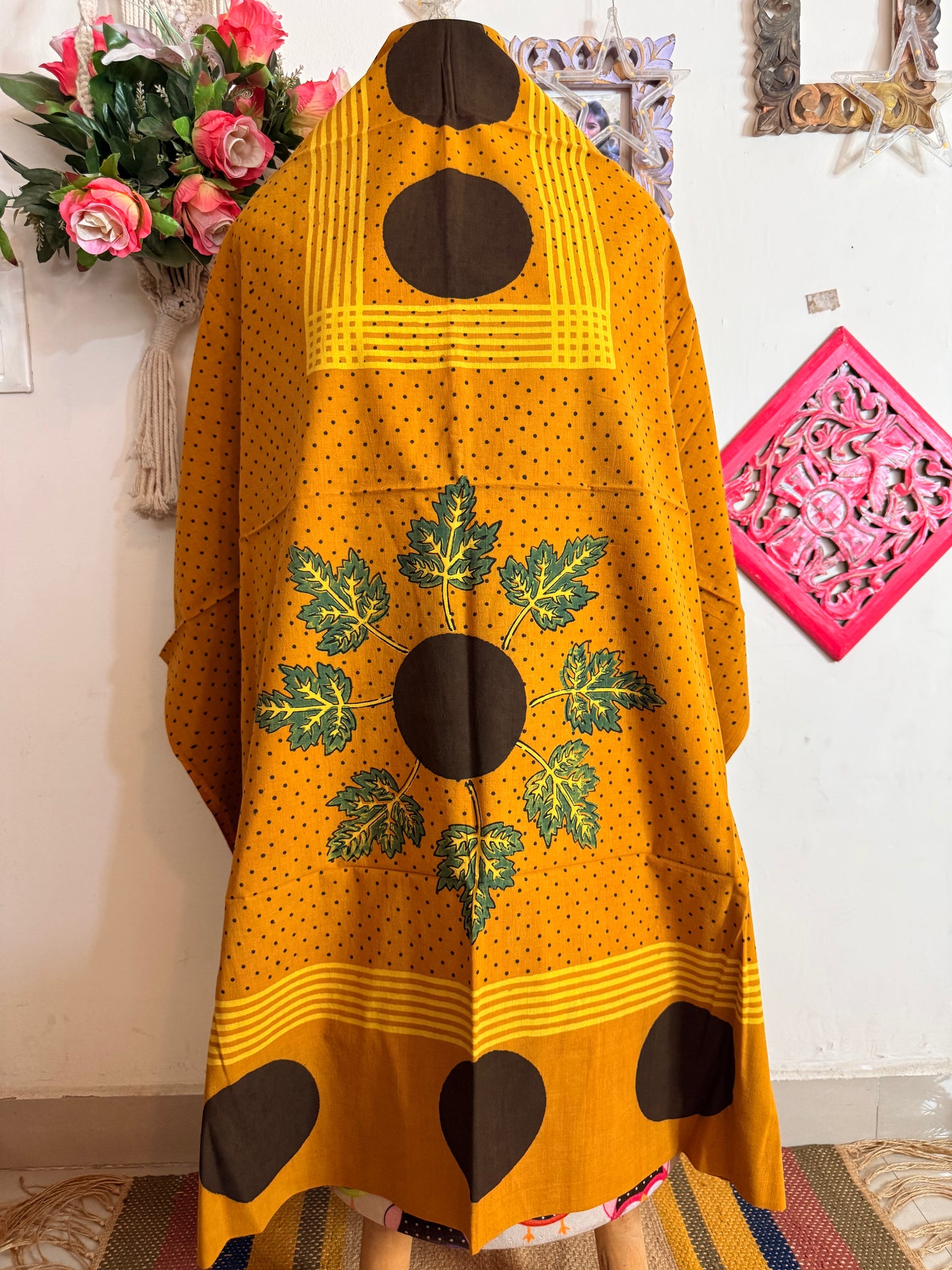 Taj Cotton Ajrakh Kurta Fabric