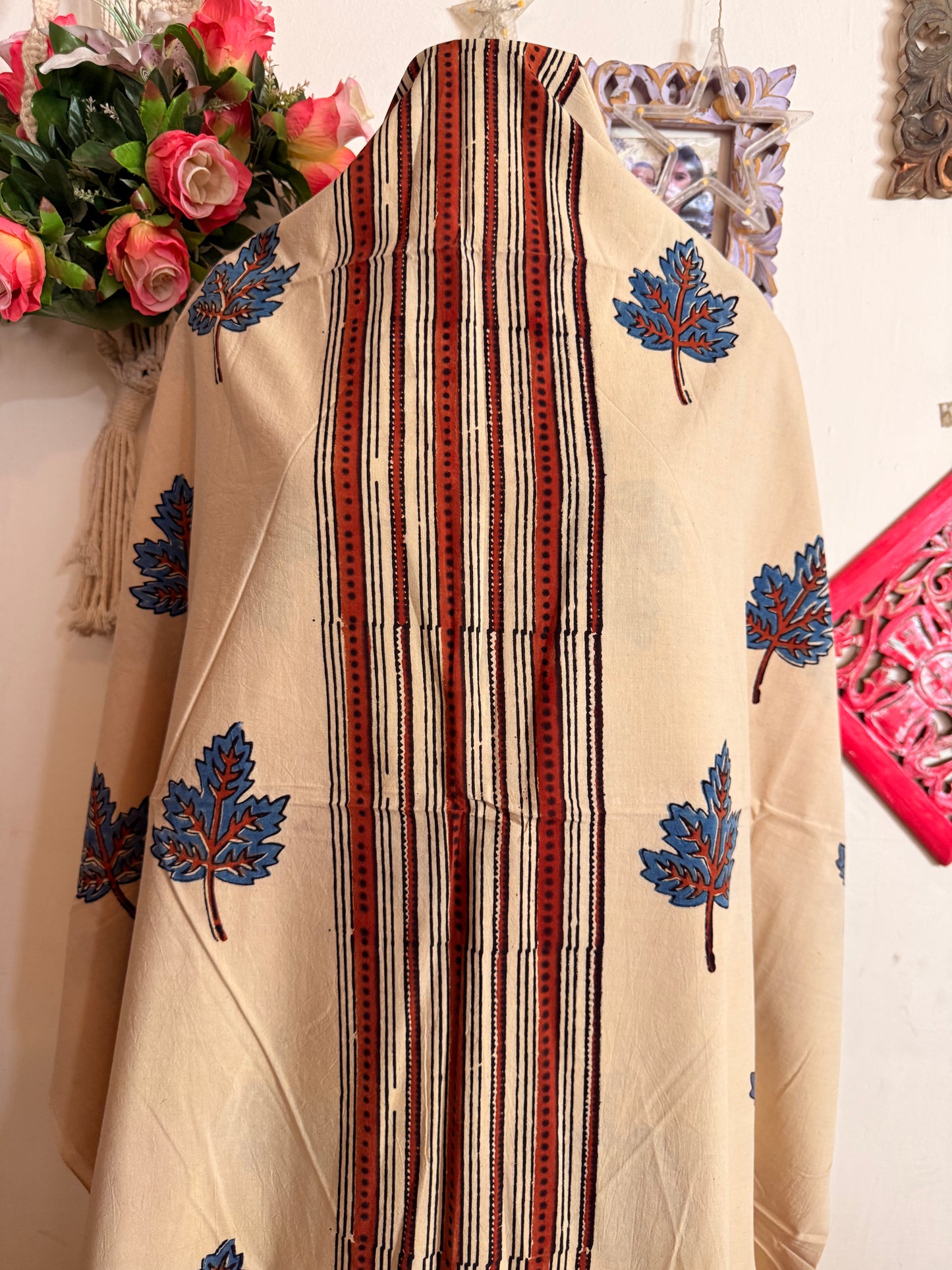 Taj Cotton Ajrakh Kurta Fabric