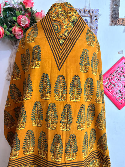 Taj Cotton Ajrakh Kurta Fabric