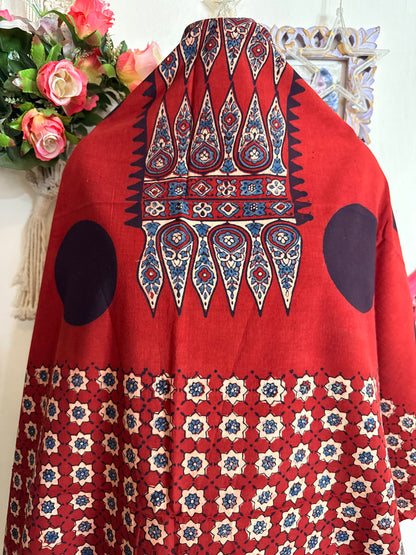 Taj Cotton Ajrakh Kurta Fabric
