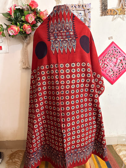 Taj Cotton Ajrakh Kurta Fabric