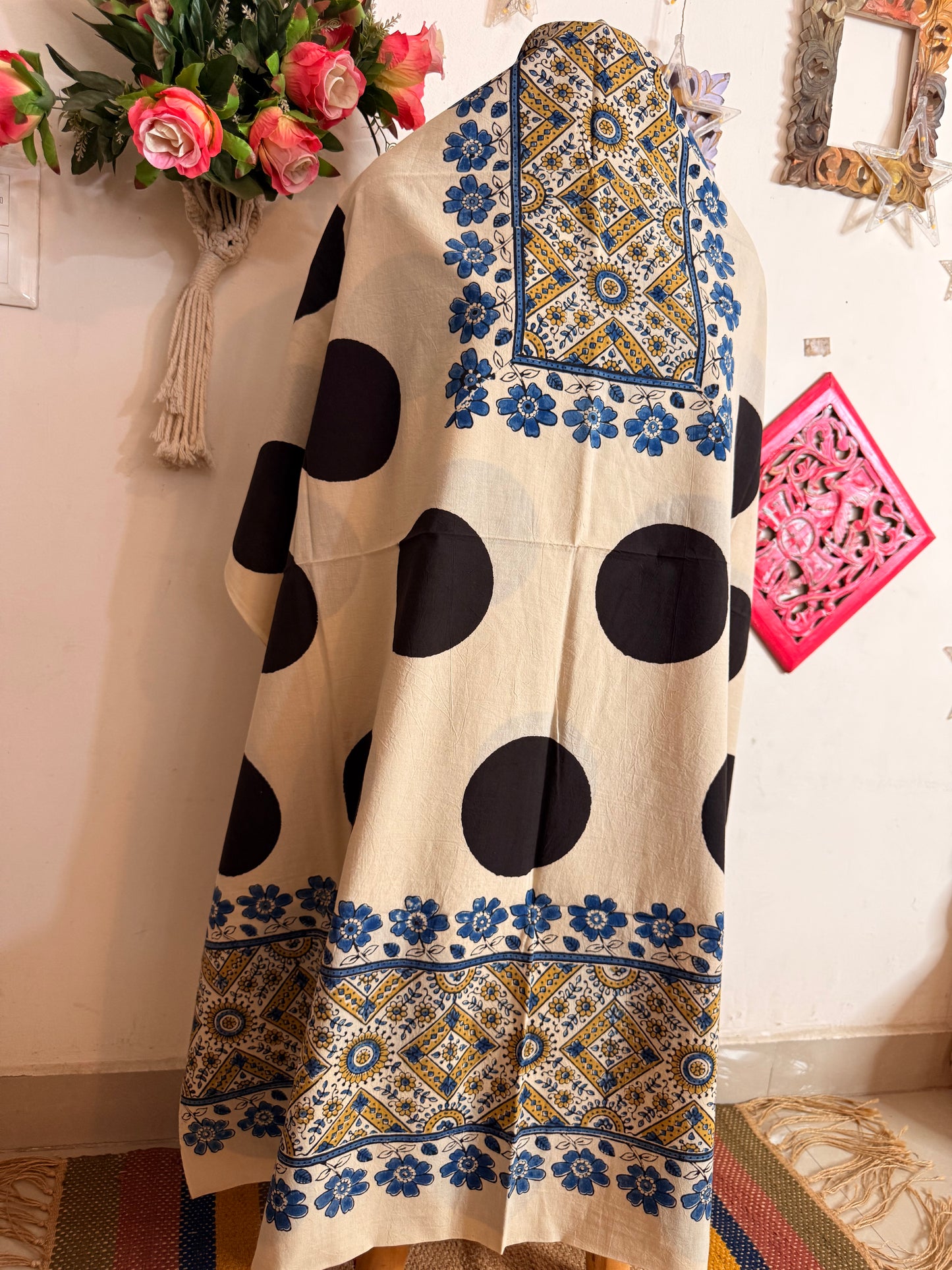 Taj Cotton Ajrakh Kurta Fabric