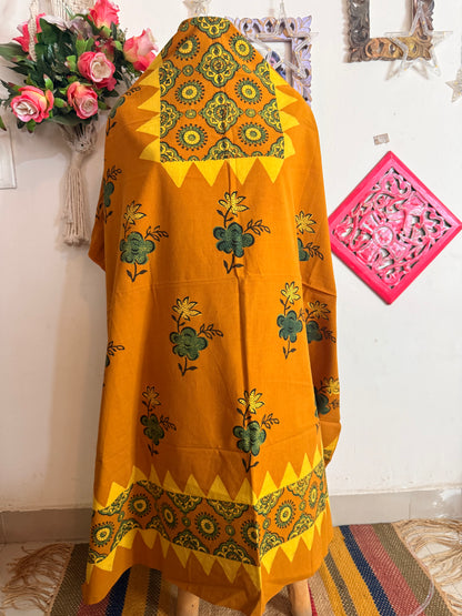 Taj Cotton Ajrakh Kurta Fabric