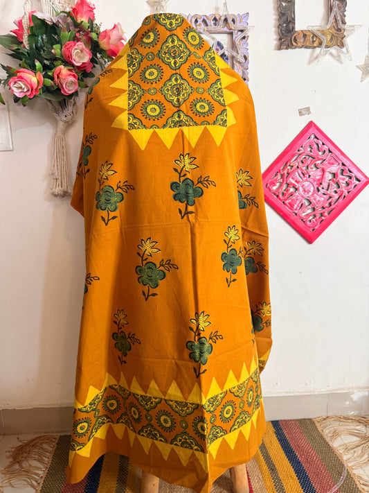 Taj Cotton Ajrakh Kurta Fabric