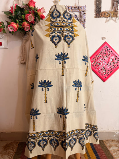 Taj Cotton Ajrakh Kurta Fabric