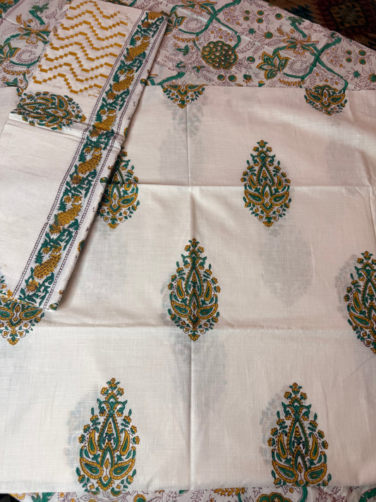 Handblock Cotton Suit Set