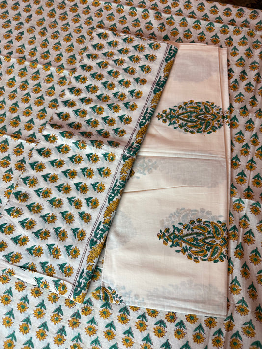 Handblock Cotton Suit Set