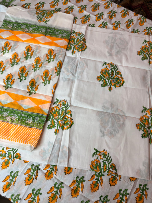 Handblock Cotton Suit Set