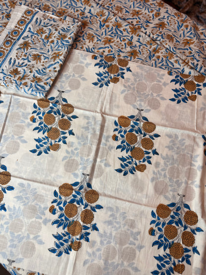 Handblock Cotton Suit Set