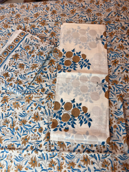 Handblock Cotton Suit Set