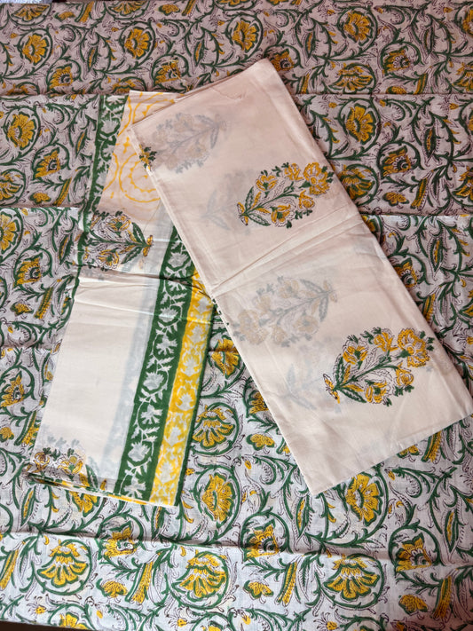 Handblock Cotton Suit Set