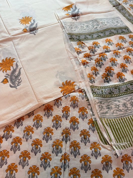 Handblock Cotton Suit Set