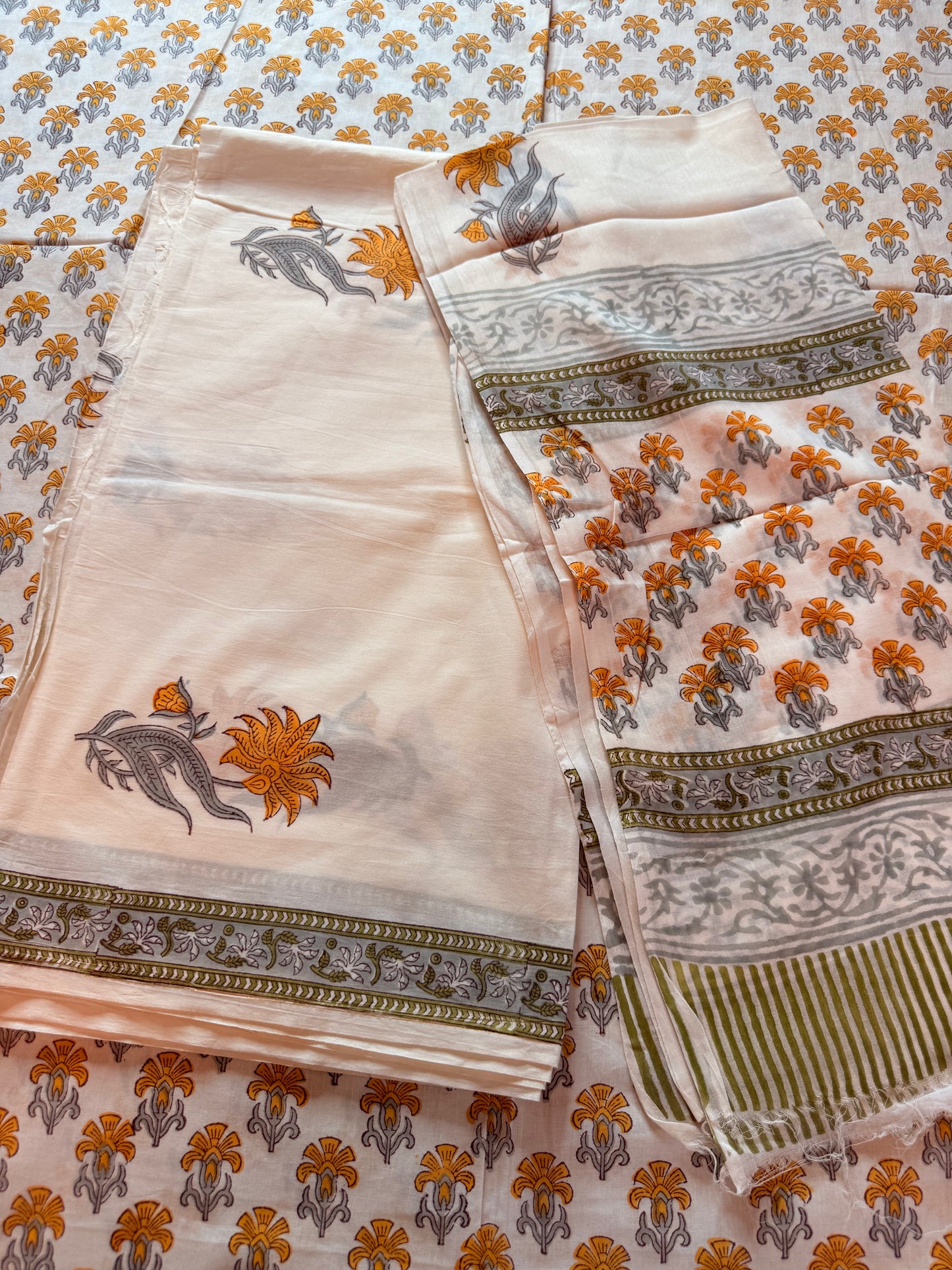 Handblock Cotton Suit Set