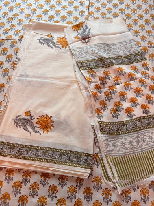 Handblock Cotton Suit Set