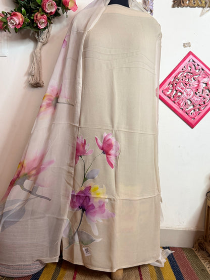 Georgette Patch Work Full Suit