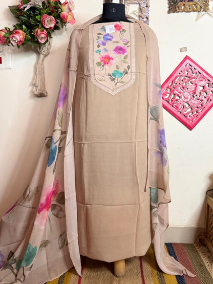 Georgette Patch Work Full Suit