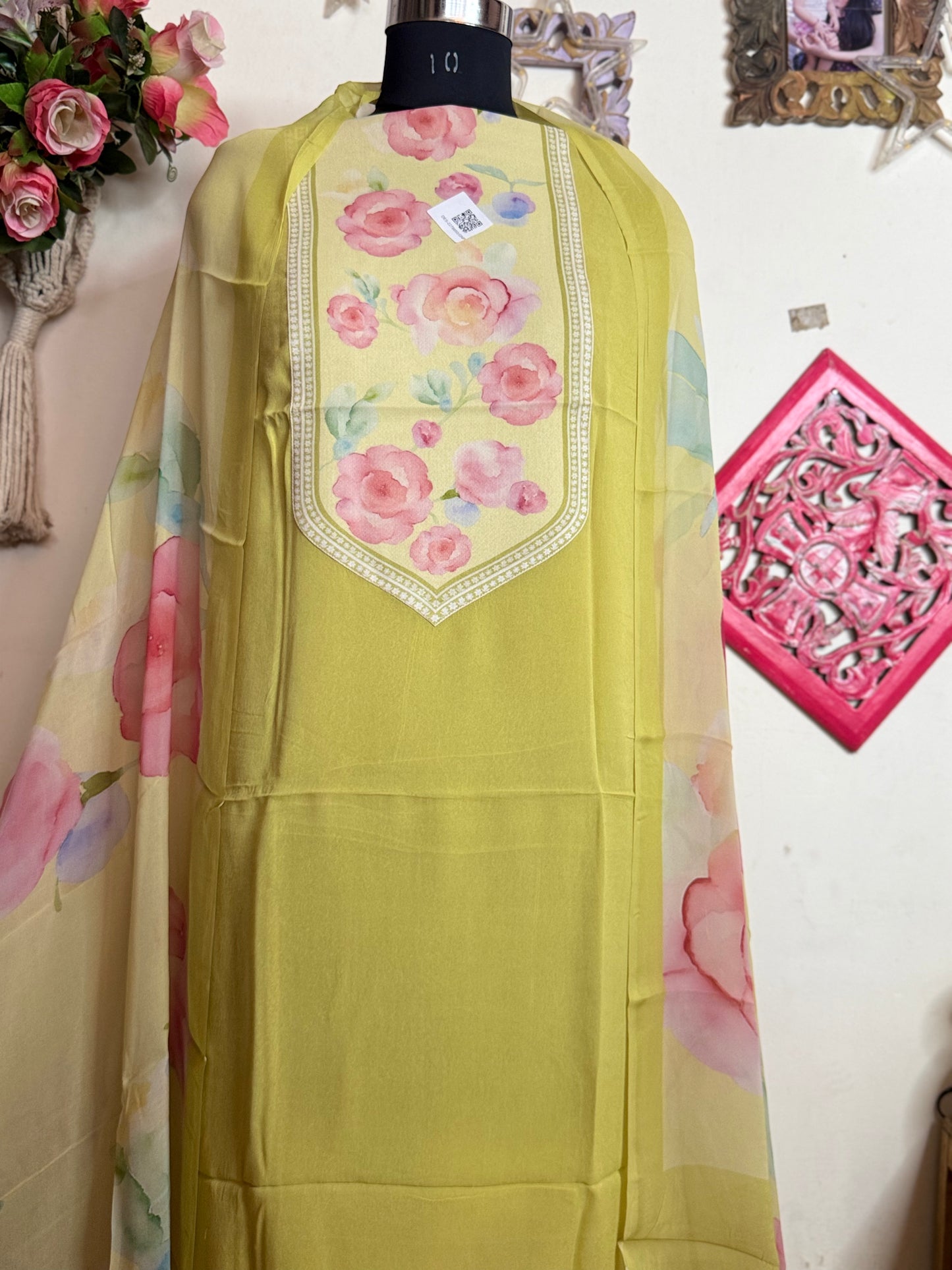 Georgette Patch Work Full Suit