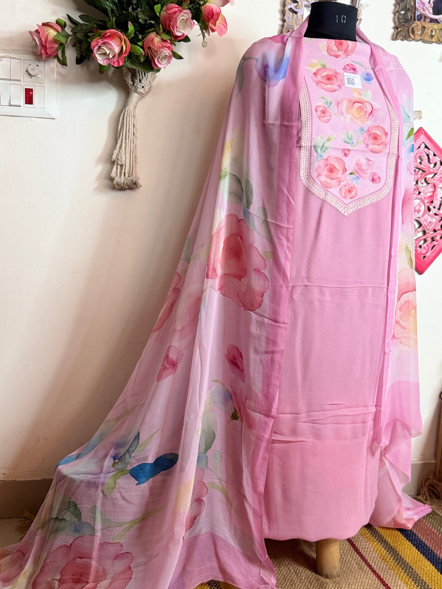 Georgette Patch Work Full Suit