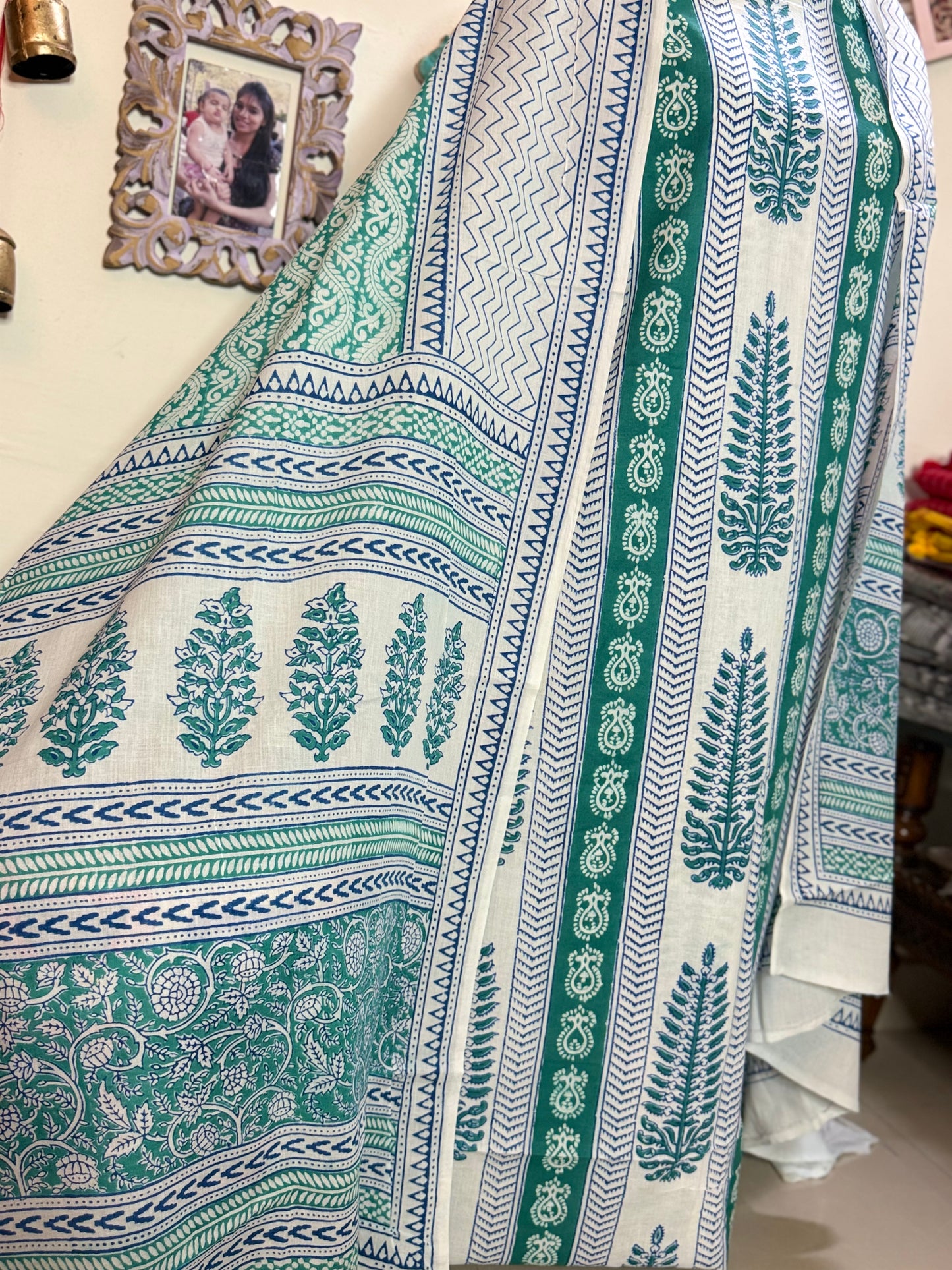 Premium Mul Cotton Special Bagh Full Suit Set