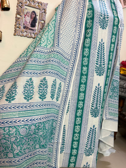 Premium Mul Cotton Special Bagh Full Suit Set