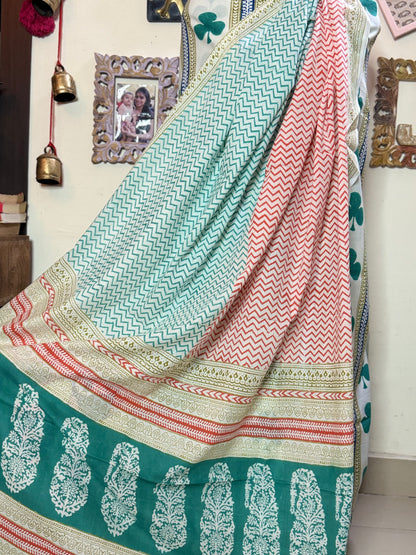 Premium Mul Cotton Special Bagh Full Suit Set