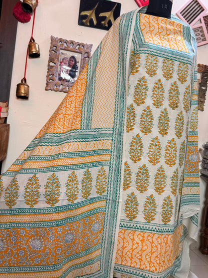 Premium Mul Cotton Special Bagh Full Suit Set