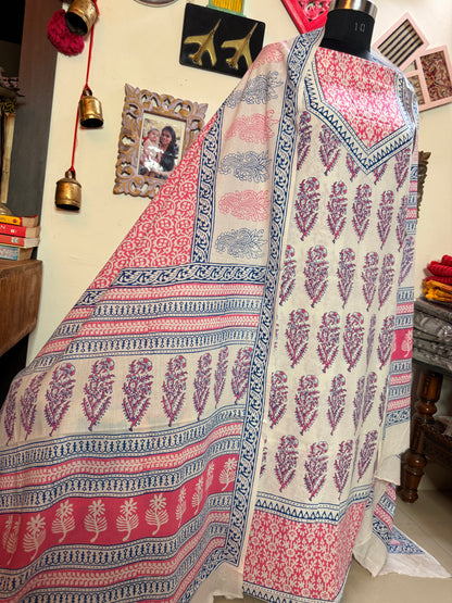 Premium Mul Cotton Special Bagh Full Suit Set
