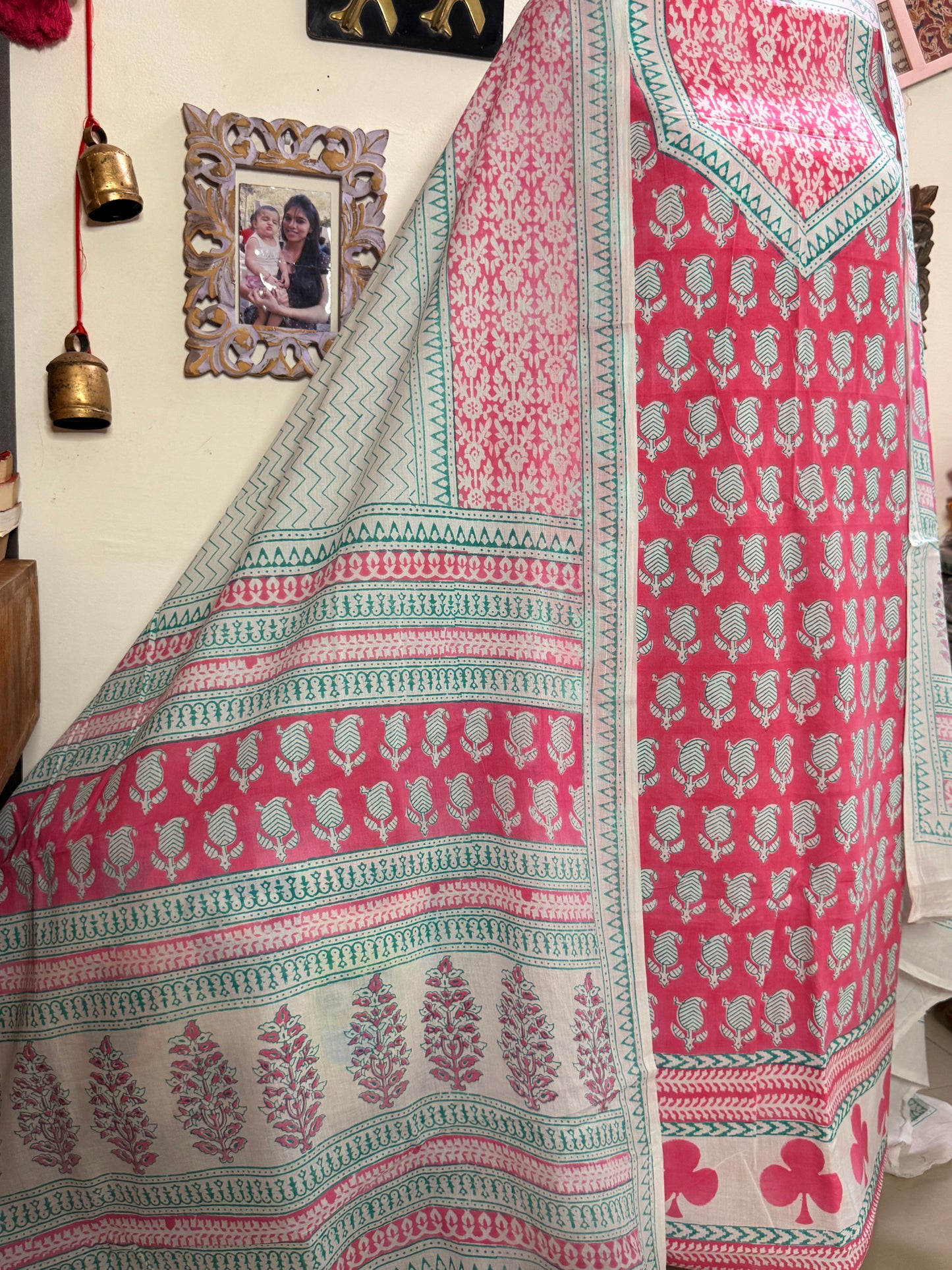 Premium Mul Cotton Special Bagh Full Suit Set