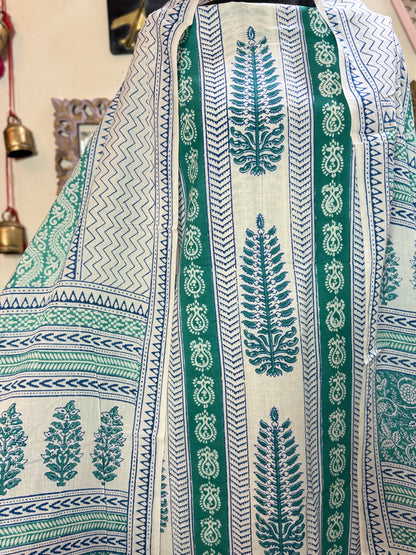 Premium Mul Cotton Special Bagh Full Suit Set