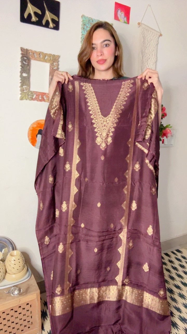 Dola silk Shirt Dhuppta with Banarasi weaving!!