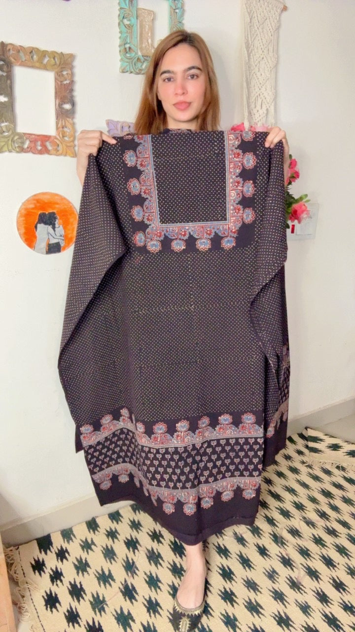 Ajrakh suit set on taj group cotton!!